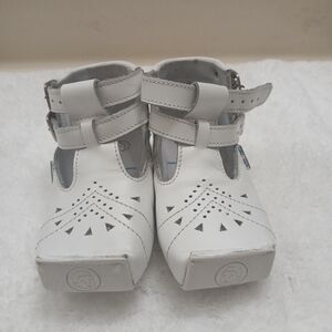 Elegant White Kids Dress Shoes